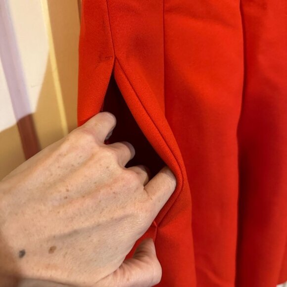 MSGM Fit and Flare Dress Size 38 /6 Red Panel Made In Italy - Picture 5 of 6